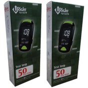 تصویر نوار تست قند خون یورایت مدل TD-4279 سازگار با دستگاه یورایت 4279 دو بسته 50 عددی اورجینال 