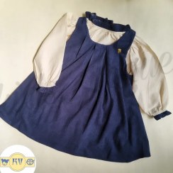 تصویر ست بلوز و سارافون دخترانه 