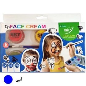 تصویر رنگ گریم 6 رنگ اسکای کد S-5606 