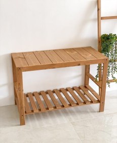 تصویر نیمکت چوبی 