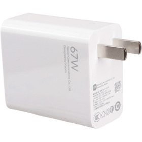 تصویر شارژر دیواری شیائومی 67 وات به همراه کابل Type-C Xiaomi MDY-12-EF 67W Charger With Type-C Cable