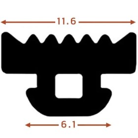 تصویر لاستیک کرتین وال cf-03 