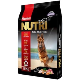 تصویر غذای سگ 29 % پروتئین نوتری پت 15 کیلویی Dog food 29% Nutri Pet protein 15 kg