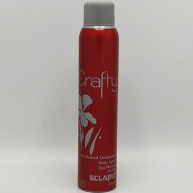 تصویر اسپری بدن زنانه مدل Crafty حجم 200 میل اسکلاره Sclaree Crafty Spray For Woman 200ml