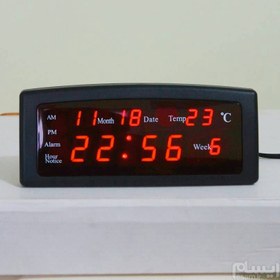 تصویر ساعت دیجیتال LED برقی رومیزی 