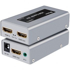 تصویر اکستندر HDMI با کابل CAT5 دیتک 50متر DTECH DT-7009CI HDMI Extender 50m With IR 