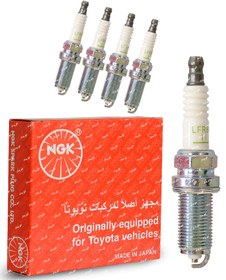 تصویر شمع BKR6E پایه کوتاه نیکل برند NGK ژاپن (بسته۴عددی) NGK Spark Plug BKR6E 6962 JAPAN