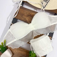 تصویر ست سوتین شورت حریر پینترستی 