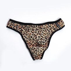 تصویر شورت مردانه لامبادا مدل Vincent Motega فانتزی پلنگی 