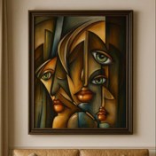 تصویر طرح‌ چهره‌های درهم 