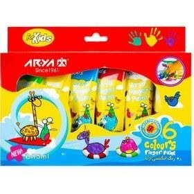 تصویر رنگ انگشتی 6 رنگ تیوپی 7015 