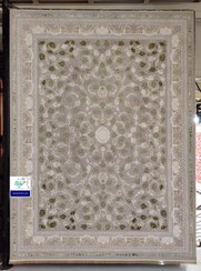 تصویر فرش طرح نینا سبز صدفی 