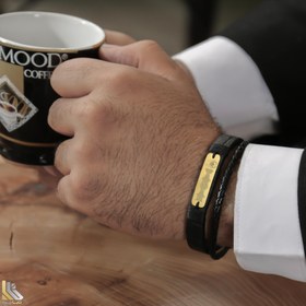 تصویر دستبند طلا فرکانس صدا مدل Luna 