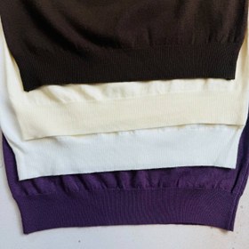 تصویر بافت یقه ایستاده آستین پف دار 