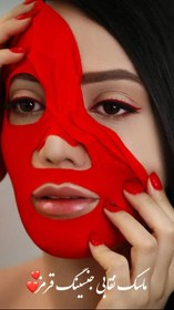 تصویر ماسک پارچه ای جنسینگ قرمز 