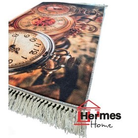 تصویر فرشینه چاپی 100x60 مدل: CLOCK 