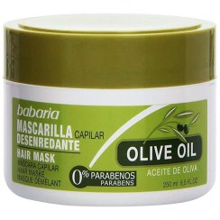 تصویر ماسک مو روغن زیتون باباریا حجم 250 میل اورجینال olive oil hair mask Babaria 250 ML