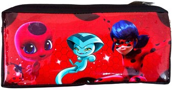 تصویر جامدادی ۲ قلو ۳ زیپ مدل فانتزی کد ۲۶۴ 