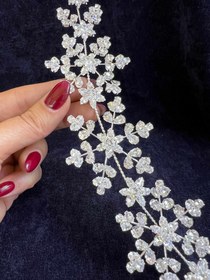 تصویر ریسه موی عروس کد 723 Bridal headband code 723