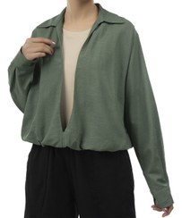 تصویر بلوز زنانه سبز سرژه Serge کد 204646 