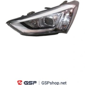 تصویر چراغ جلو چپ سانتافه 