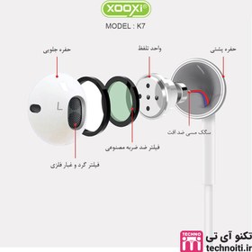 تصویر هندزفری لایتنینگ ژوژی مدل Xooxi k7 