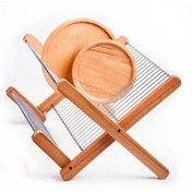 تصویر آبچکان تاشو چوبی و فلزی 