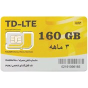 تصویر سرویس اینترنت 160 گیگ 3 ماهه TD-LTE سرعت دانلود 50 تا 80 مگابیت برثانیه همراه با سیم کارت TD-LTE 