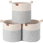 تصویر باکس نظم دهنده قیطان دوزی شده مدل دسته گوی چوبی دورنگ یشمی 