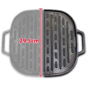 تصویر تابه مربع گریل چدنی 