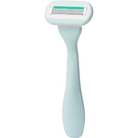 تصویر افکس تیغ اصلاح فلامینگو سبز 5 لبه تکی Afex Green Flamingo Derby 5 Blades Shaver 1n