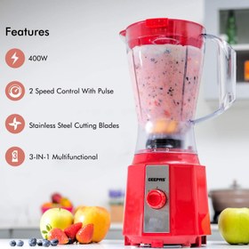 تصویر مخلوط کن سه کاره جی پاس مدل GSB9891 Geepas GSB9891 400W 3 In 1 Multi-Functional Blender