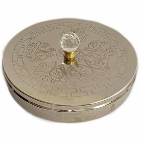 تصویر جا ادویه مسی ۸ تایی گرد کروم 