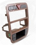 تصویر پنل وسط داشبورد سمند EF7 همراه با کلید و ساعت 