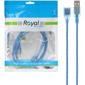 تصویر کابل افزایش طول USB سه متری Royal 