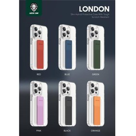 تصویر قاب محافظ شیشه ای آیفون 14 پرو Green iphone 14 pro London Grip Case 