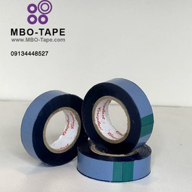 تصویر چسب دو‌طرفه پت روکش ابی برند MBO ا Double-sided glue, MBO brand blue coating pet Double-sided glue, MBO brand blue coating pet