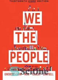 تصویر دانلود کتاب We the People (Core Thirteenth Edition) - ما مردم (نسخه اصلی سیزدهم) 