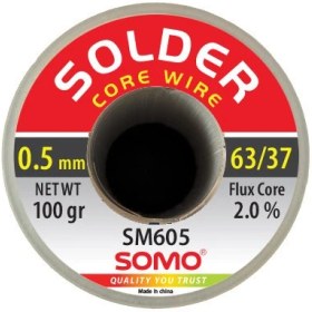 تصویر سیم لحیم سومو 0.5 میلیمتر 100 گرم مدل SOMO SM605 solder wire