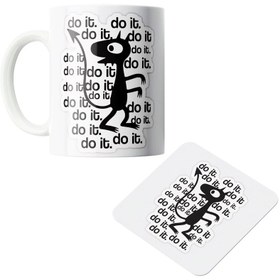 تصویر ماگ سرامیکی طرح طلسم شدگان به همراه زیر لیوانی کد1121 