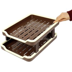 تصویر کازیه دو طبقه پلاستیکی 