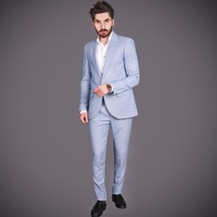 تصویر کت و شلوار مردانه مدل SOLG-JO رنگ آبی روشن 