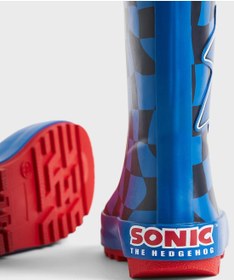 تصویر چکمه‌های بارانی با طرح سونیک برای کودکان برند H&M Kids Sonic Print Wellington Boots