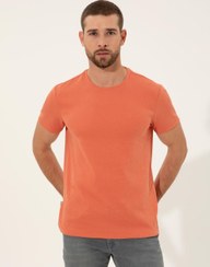 تصویر تی شرت مردانه آستین کوتاه یقه گرد مدل جذب مرجانی پیرکاردین 