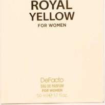 تصویر عطر زنانه رویال یلو دفکتو - Defacto Royal Yellow حجم 50 میلی لیتر 