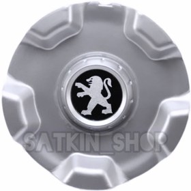 تصویر کاپ رینگ خرچنگی - نقره ای Peugeot (ELX & Pars) Crab Wheel Hubcaps