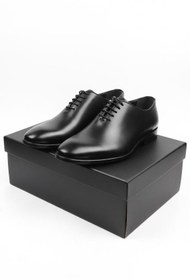 تصویر کفش چرم مدل دسته زیر - مشکی / 44 