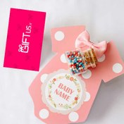 تصویر گیفت نوزاد کوچولو صورتی 