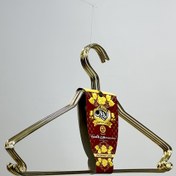 تصویر چوب لباسی فلزی ۶ عددی طلایی 