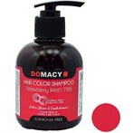 تصویر شامپو رنگساژ دوماسی (Domacy) شماره 7.66 رنگ قرمز توت فرنگی حجم 300 میلی لیتر Domacy Hair Color Shampoo Strawberry Red 7.66 , 300ml